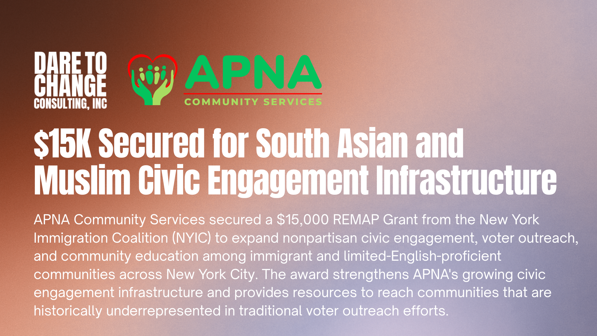 $15K Secured for South Asian and Muslim Civic Engagement Infrastructure