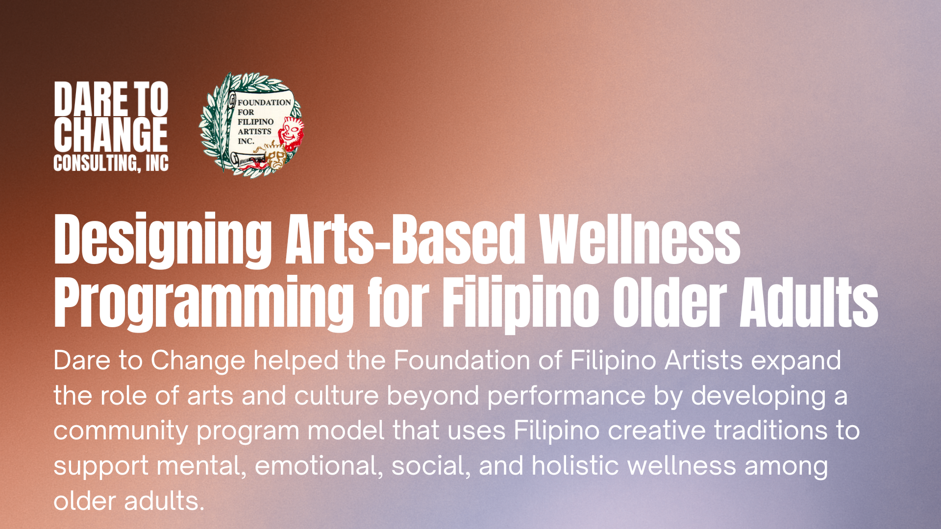 Designing Arts-Based Wellness Programming for Filipino Older Adults