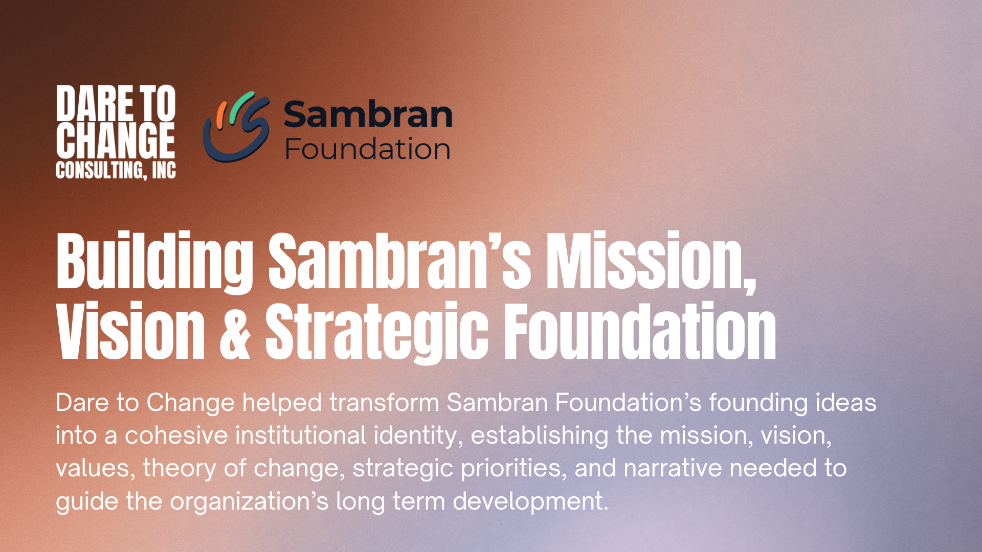 Building Sambran’s Mission, Vision & Strategic Foundation