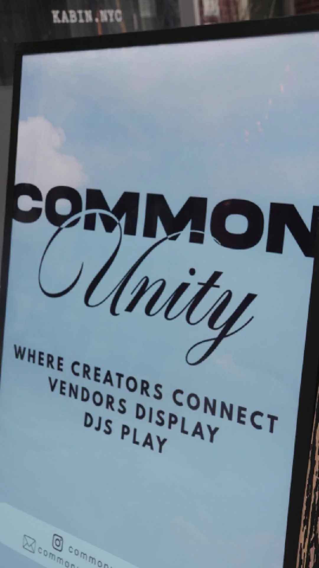 Common Unity: Creators Connect. Vendors Display. DJs Play.